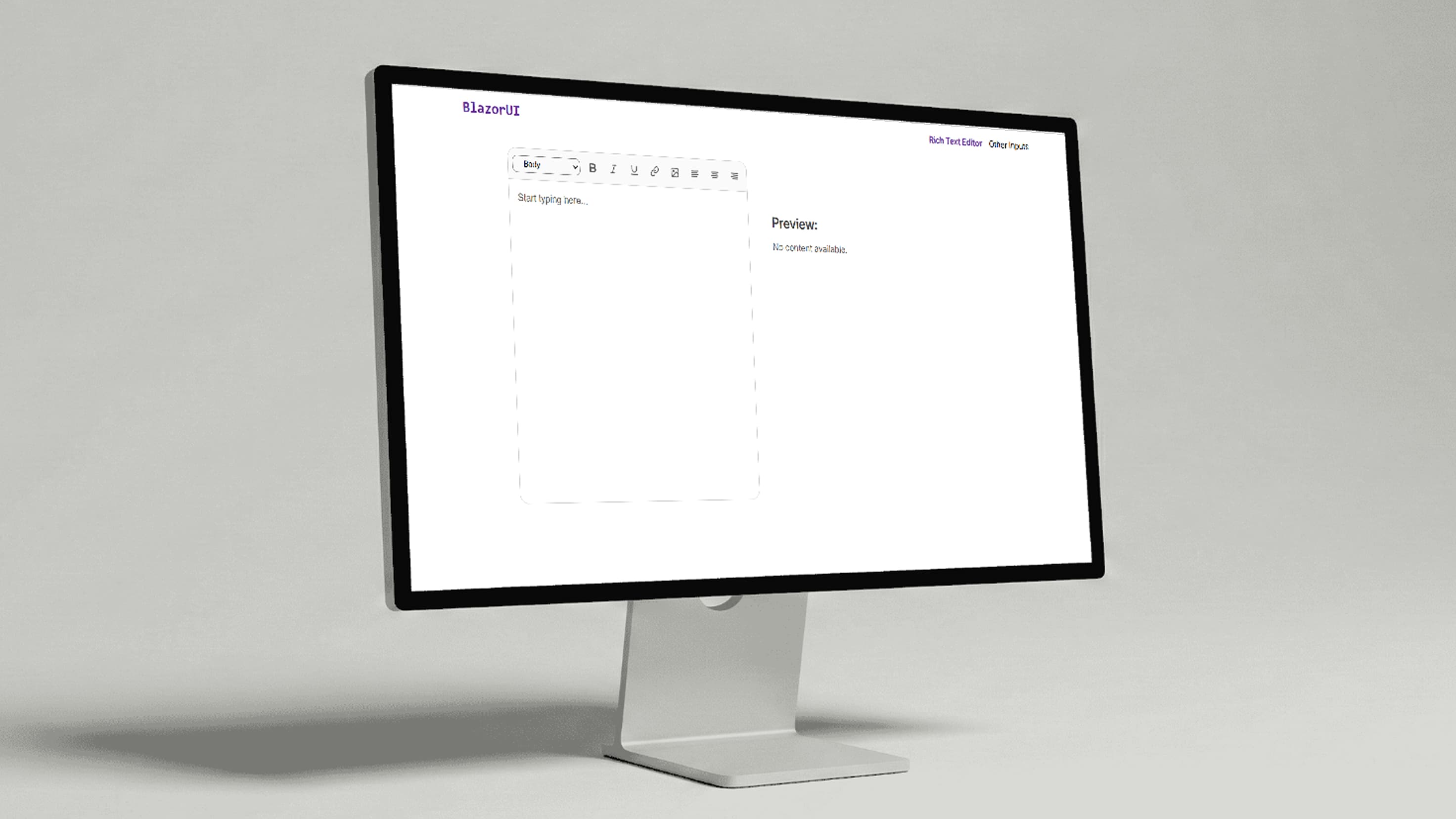 Project image for Rich Text Editor for Blazor